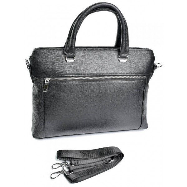

Портфель натуральная кожа BagMan №7240 черный