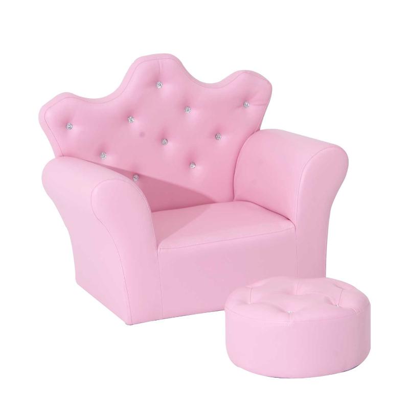 

Детское мягкое кресло с пуфом KidsbunkBed 58 x 40,5 x 49 см Розовый цвет