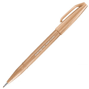 

Маркер-кисть Pentel Brush Sign pen 0.3-2 мм светло-коричневый (SES15C-E2X)