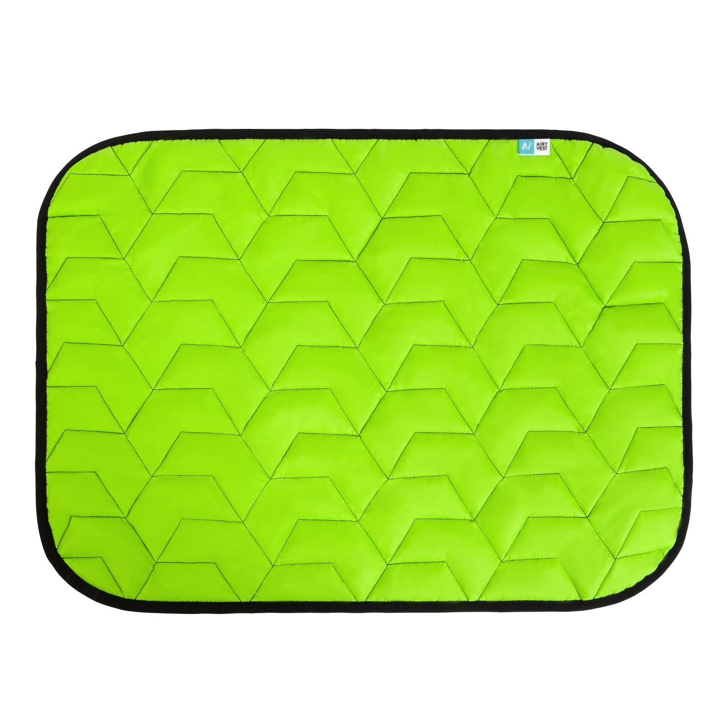 

Подстилка для собак AiryVest размер S, 55х40 см, салатовая/черная (0077)