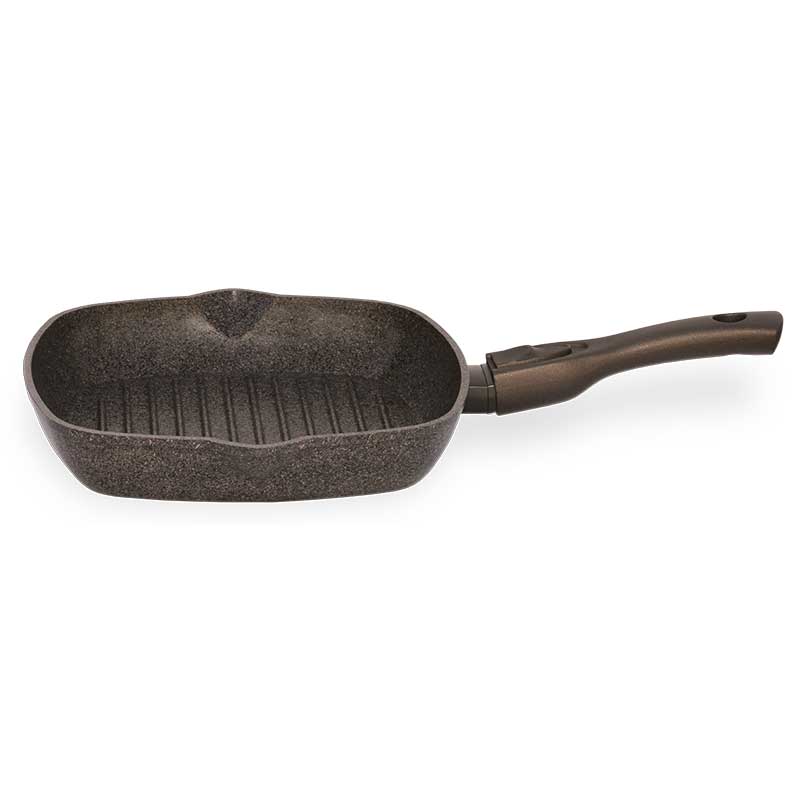 

Сковорода-гриль Granite Brown 28х28 см SoftTouch БИОЛ (28143П)