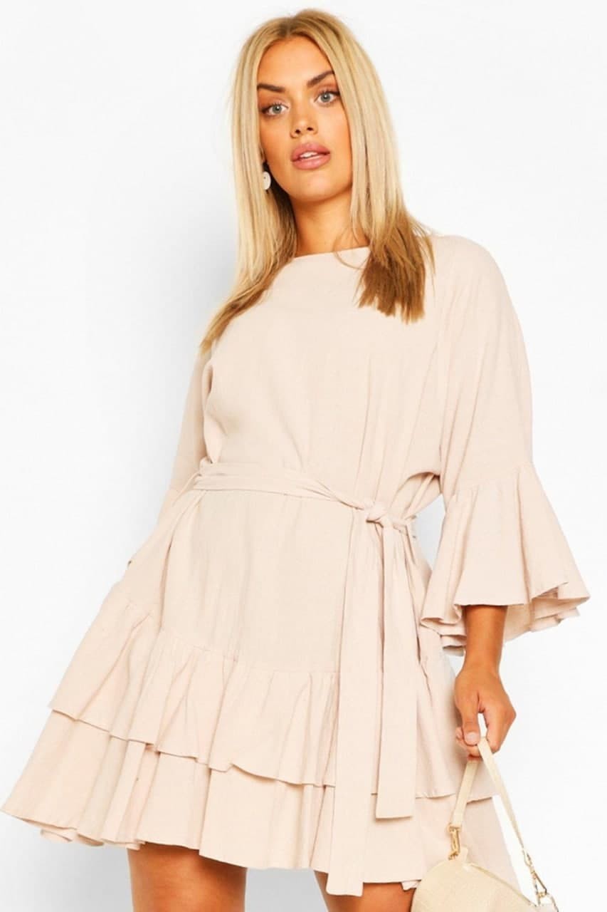 

Платье Boohoo 44 Бежевый 9856200001257
