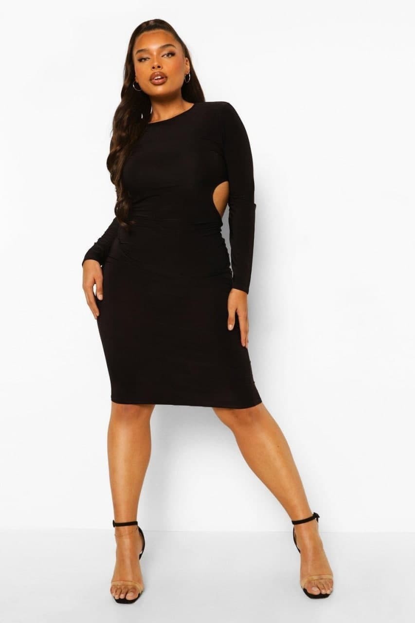 

Платье Boohoo 44 Черный 9856200001230