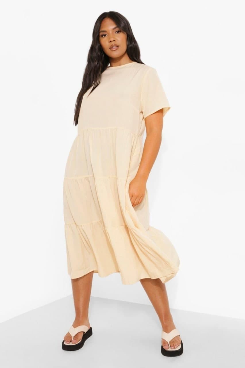 

Платье Boohoo  Бежевый 9856200001297, Платье Boohoo 44 Бежевый 9856200001297