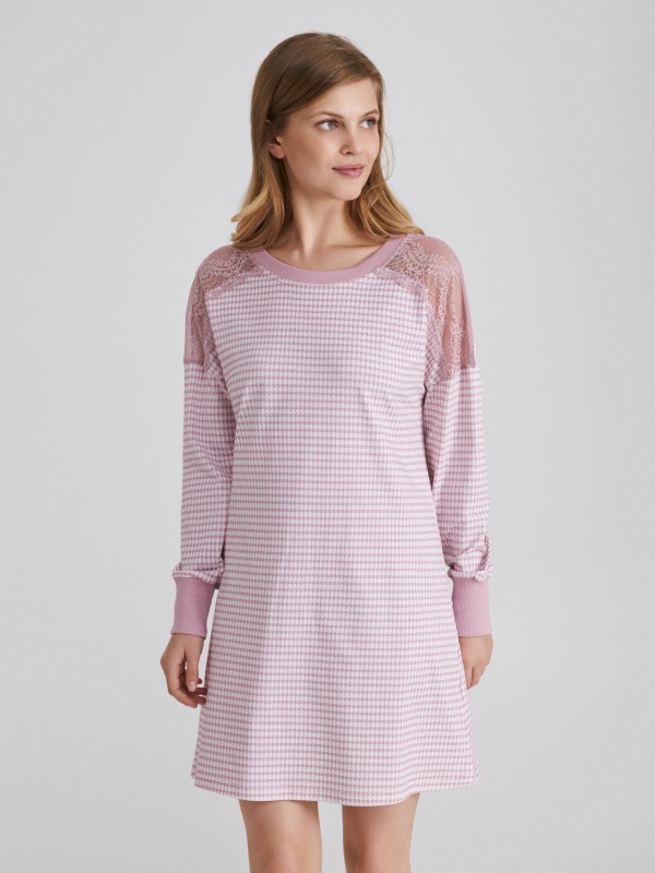 

Женская ночная рубашка ELLEN Foxglove LDK 121/06/01  розовый с белым, Женская ночная рубашка ELLEN Foxglove LDK 121/06/01 S розовый с белым