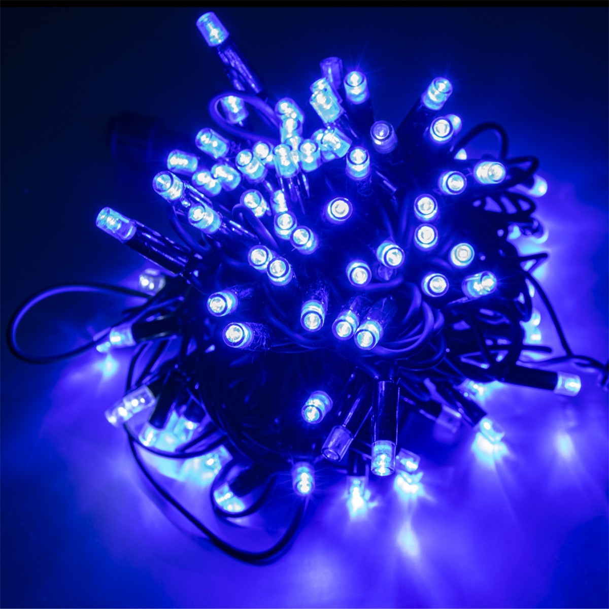 

Уличная гирлянда на дом 10м Xmas LED 100L Синяя гирлянда на дерево, новогодняя гирлянда на фасад дома (1009026-Blue)