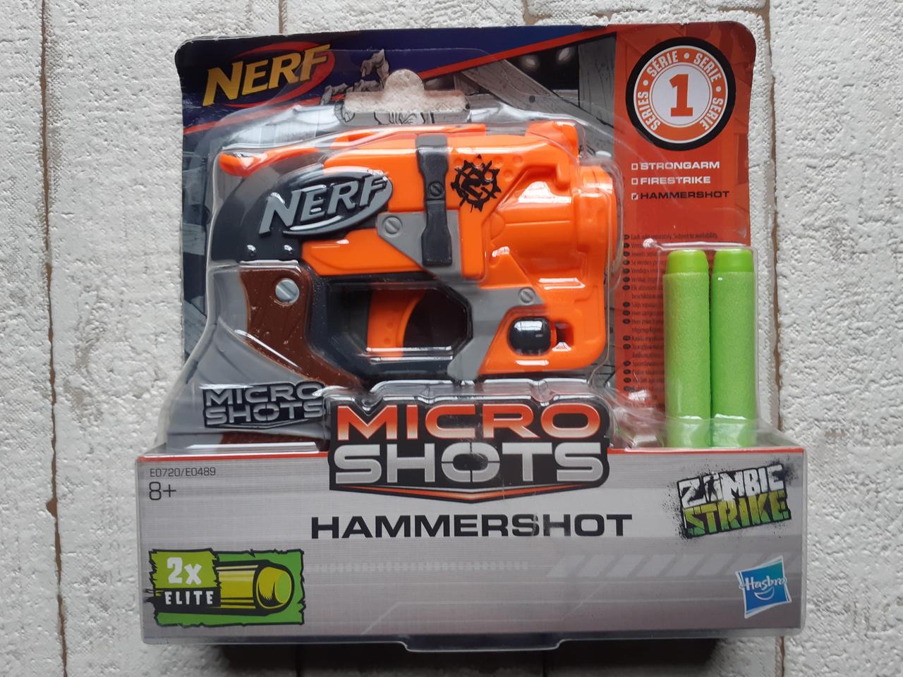 

Бластер Hasbro NERF Elite Micro shots Hammershot E0489 E0720