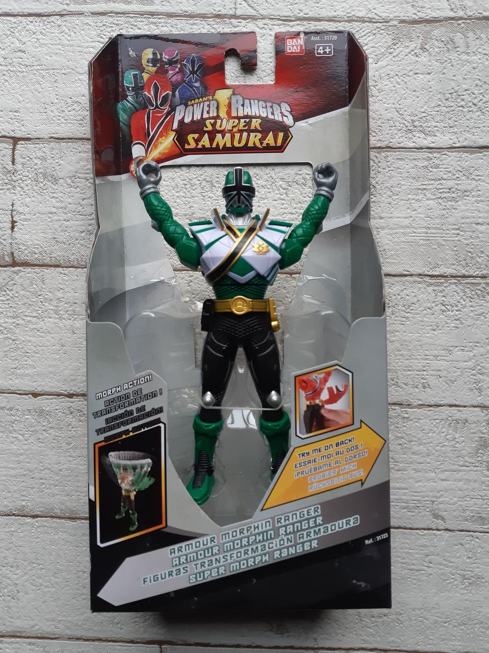 

Фигурка Bandai Power Rangers Зеленый рейнджер-Превращение 16 см 31723