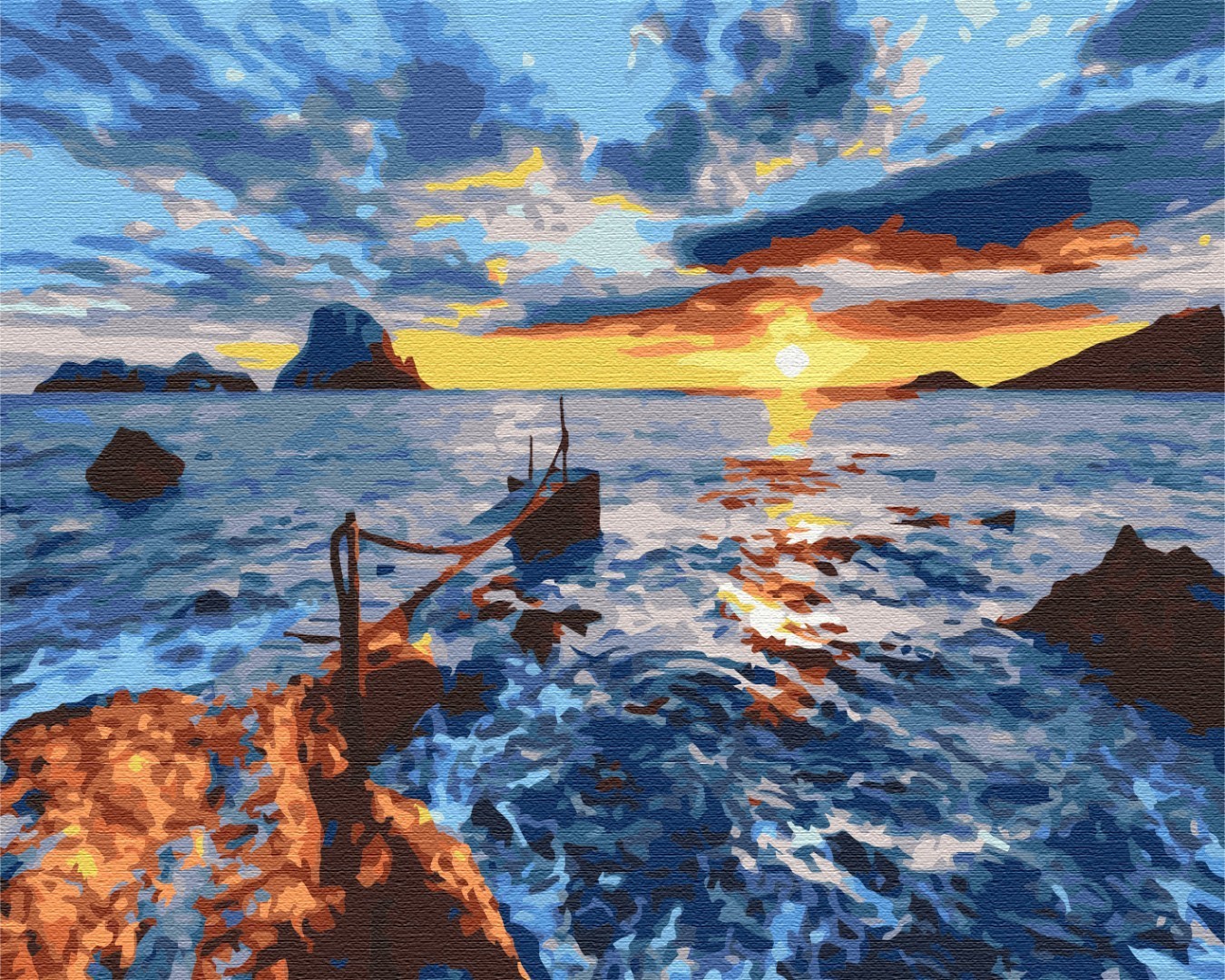 

Картина по номерам 50*40 На закате Brushme