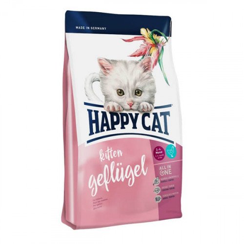 

Сухой корм Happy Cat Supreme Kitten Geflugel для котят от 5 недель до 4 месяцев, со вкусом птицы, 1.4 кг