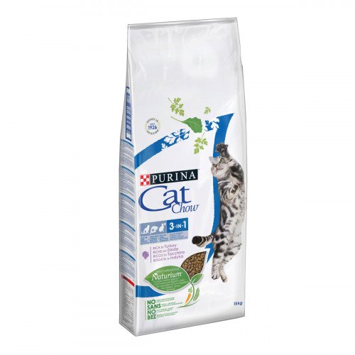 

Сухой корм Purina Cat Chow Feline 3 in 1 для кошек, с индейкой, 15 кг