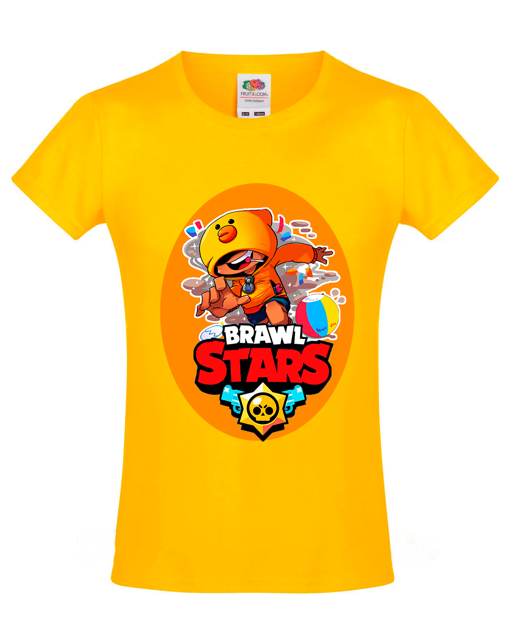 

Футболка Fruit of the Loom Brawl Stars Желтый 128 см YE2B16BD128
