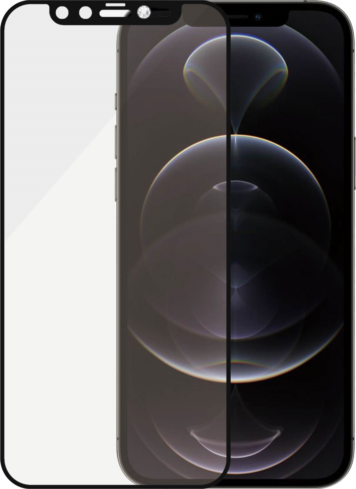 

Защитное стекло PanzerGlass AntiBacterial Swarovski CamSlider для Apple iPhone 12/12 Pro Black