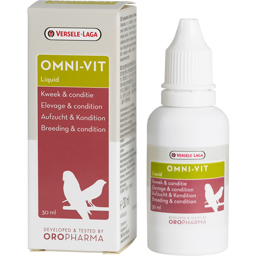 

Жидкие витамины для кондиции птиц Oropharma Omni-Vit Liquid 30 мл Versele Laga BGL-VL-199