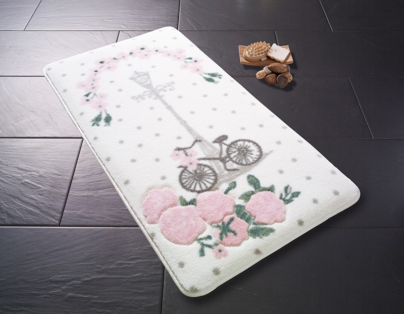 

Коврик для ванной Confetti Vintage Bike Pembe 80x140 110083297