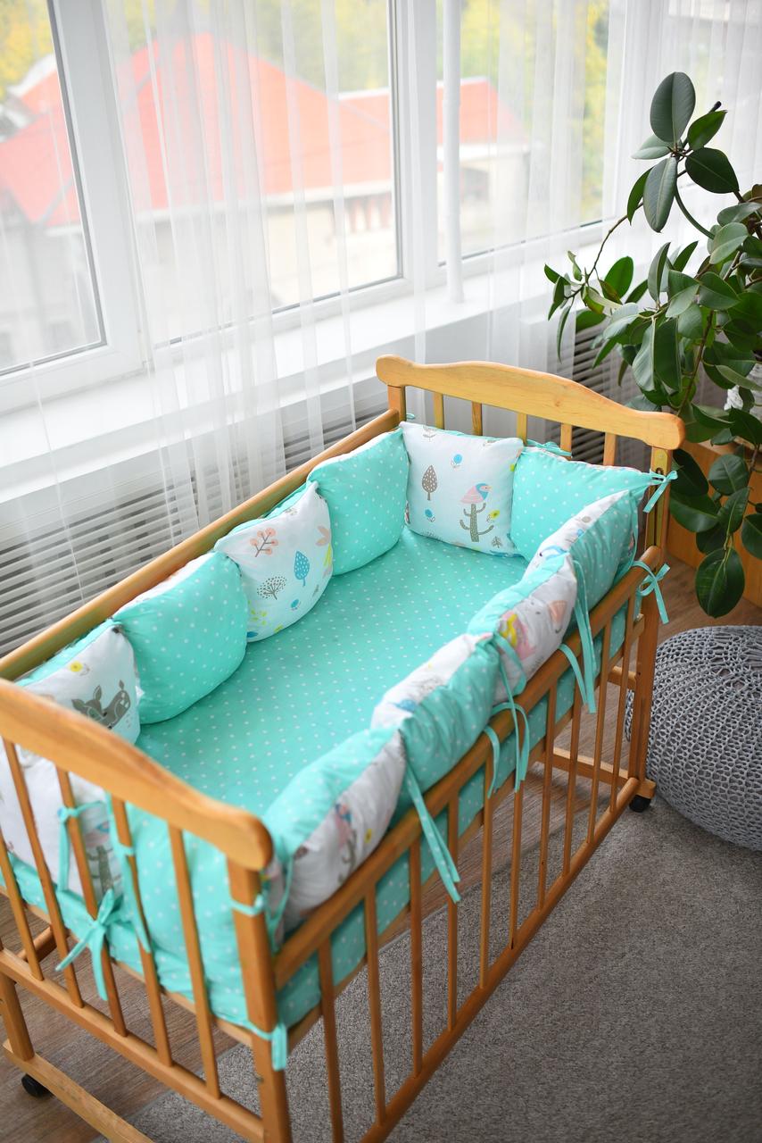 

Защита в кроватку Dobryi son Облачко 12 шт 03-05-01 мятный