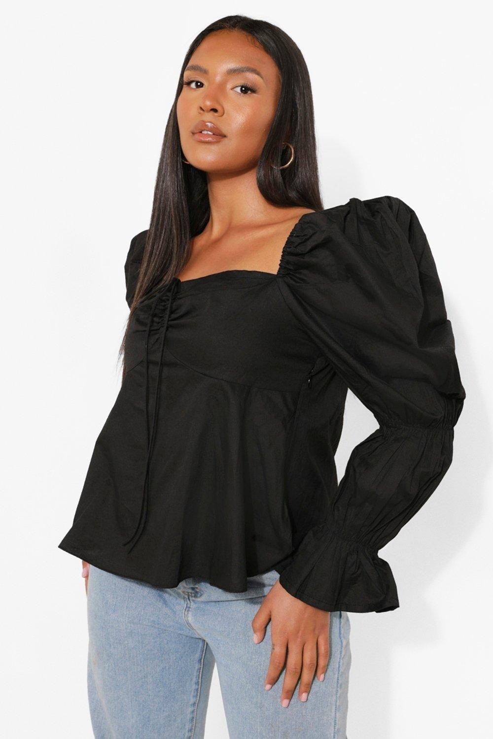 

Топ Boohoo 48 Черный 9856200001225