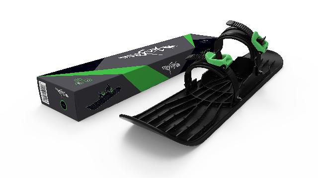 

Санки Монолыжа OneFoot Miniski Plastkon чёрный с зелёным (ПФ-37239)