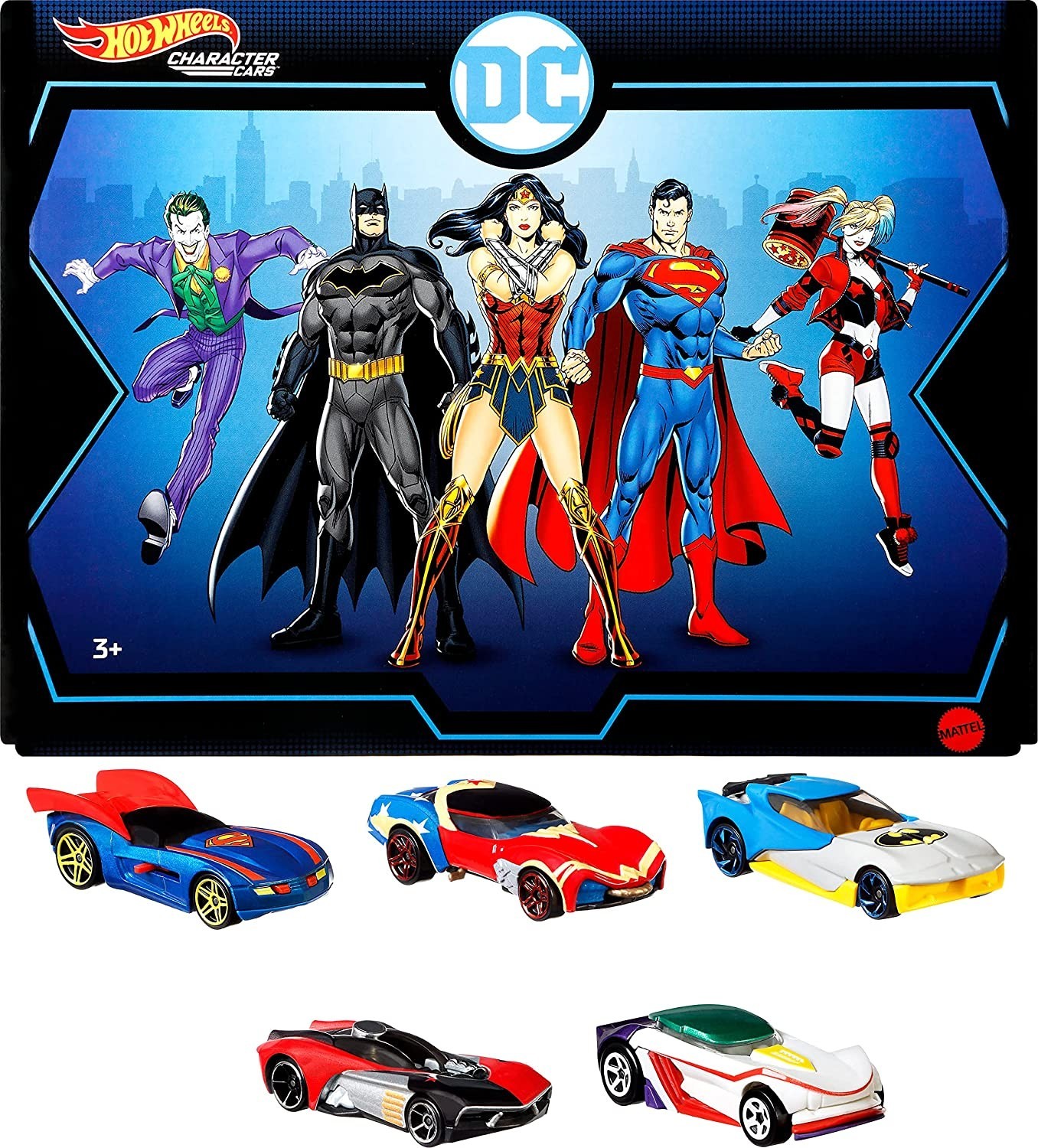 

Подарочный набор машинок Hot Wheels DC Character Cars 5 шт (HBY33)