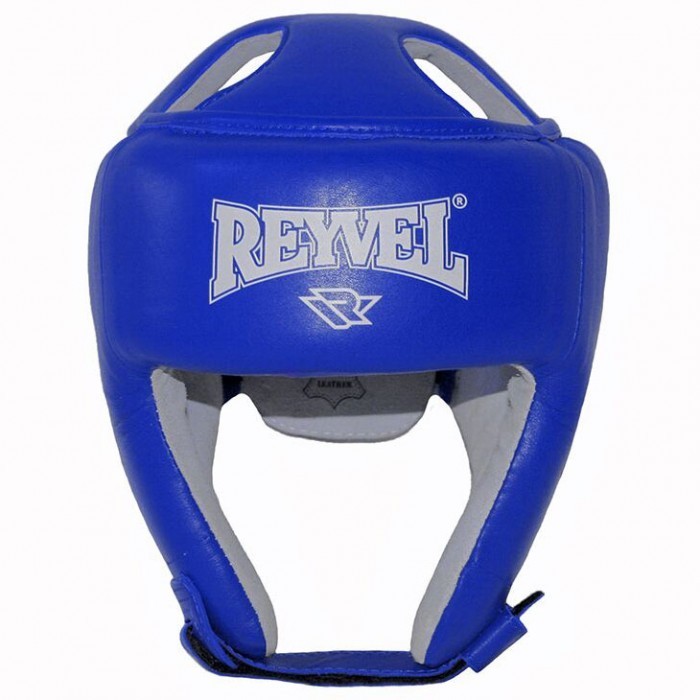 

Шлем боксерский открытый кожаный REYVEL R-1034 (р-р M, синий)