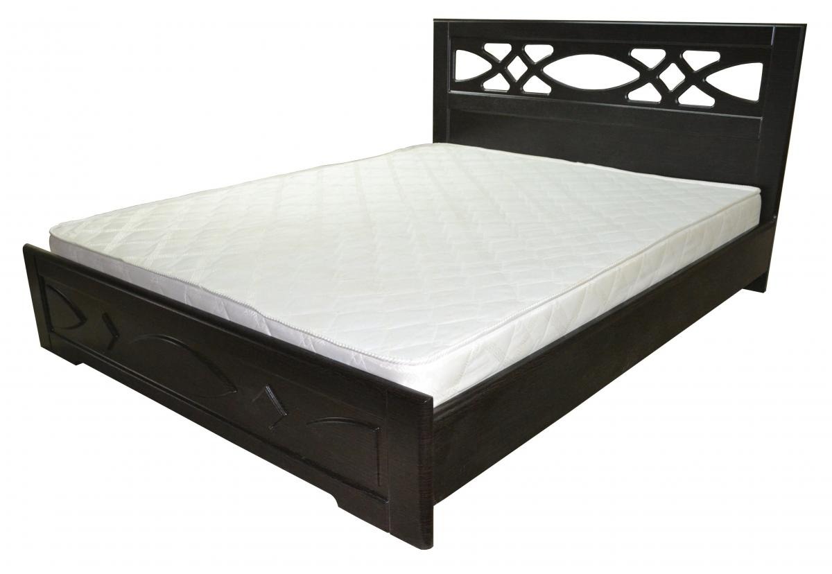 

Кровать двуспальная из МДФ 180 Лиана 1865х2064х1000 мм с пружинным подъемным механизмом венге Неман (без матраса)