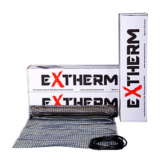 

Теплый пол: Тонкий двужильный мат в чистовую стяжку EXTHERM ET ECO / 1620 Вт / 9 м²