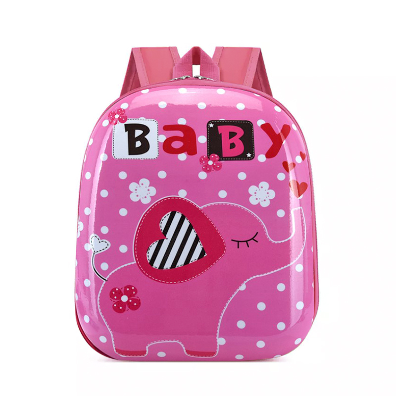 

Детский рюкзак с твердым корпусом Lesko DK-12 Pink Elephant для прогулок садика