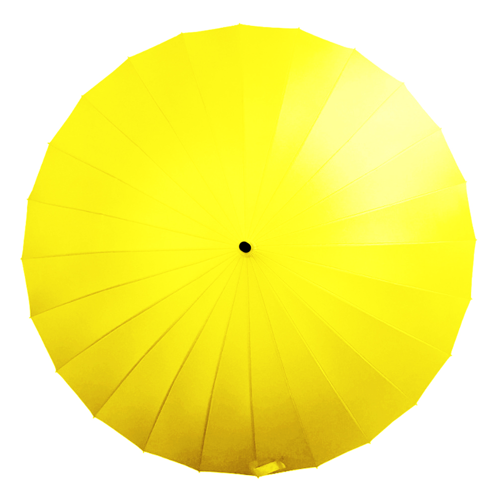 

Зонт Lesko T-1001 Yellow 24 спицы механический однотонный для девушек от дождя