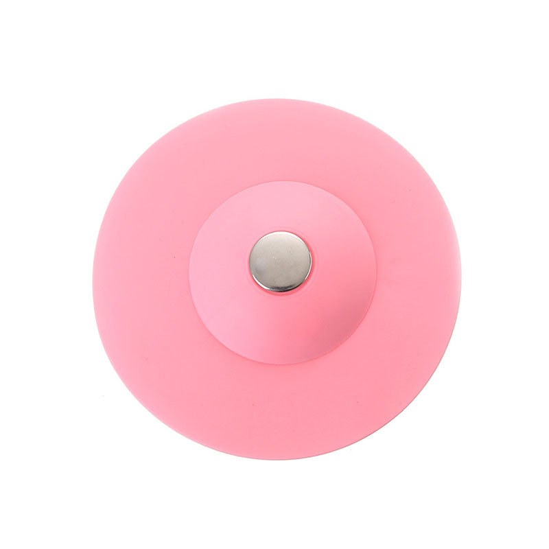 Фильтр-пробка Lesko A703 Pink от засоров для раковины на кухне заглушка ...