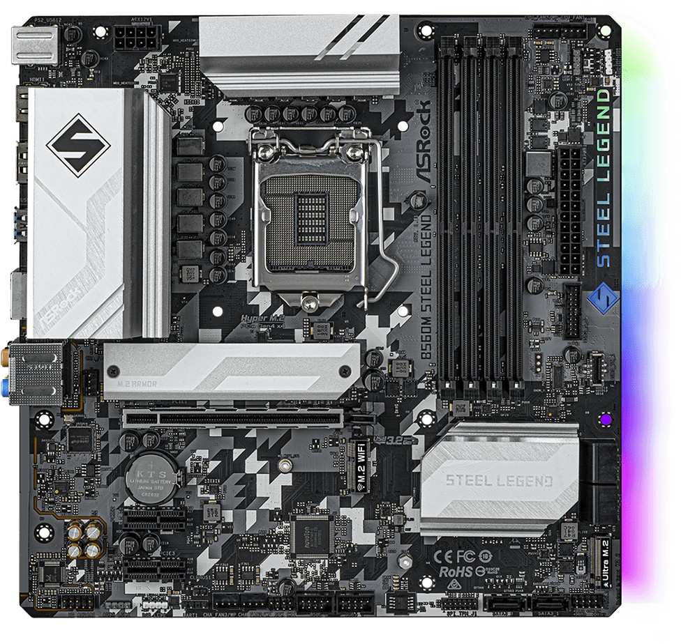 

Материнская плата ASRock B560M Steel Legend (s1200, Intel B560, PCI-Ex16)