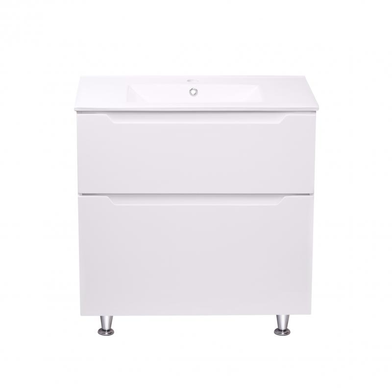 

Комплект Qtap Scorpio White тумба напольная + раковина врезная QT1471TNВ8013080CW SD00044572