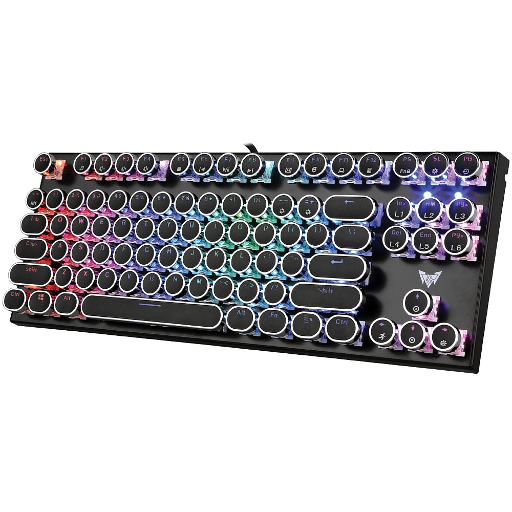 

Механическая игровая клавиатура с подсветкой Crown CMGK-901 USB клавиатура TKL (без цифрового блока)