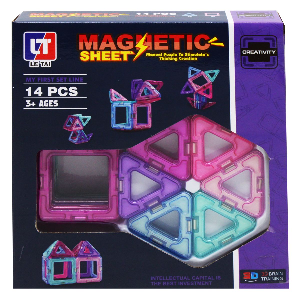 

Конструктор магнитный Magnetic 14 деталей MiC (LT8001) (176254)