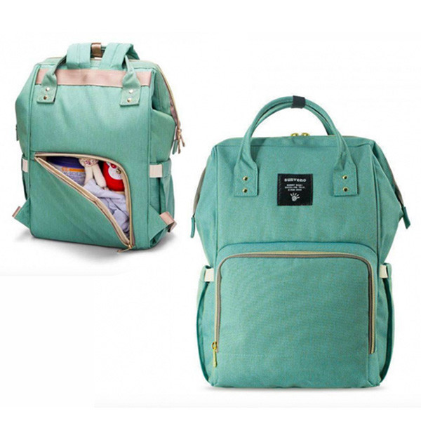 

Сумка-рюкзак для мам Mom Bag Зеленая