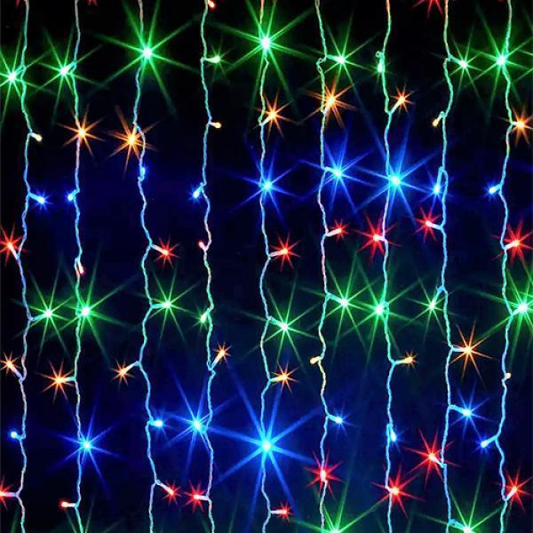 

Гирлянда штора 120 LED Мультик 1.5m белый провод