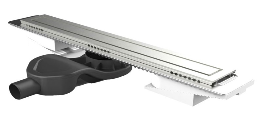 

Душевой лоток EviMetal Compact Line CDK с фланцем и решеткой под плитку 70 см 11.1050.70.1.S