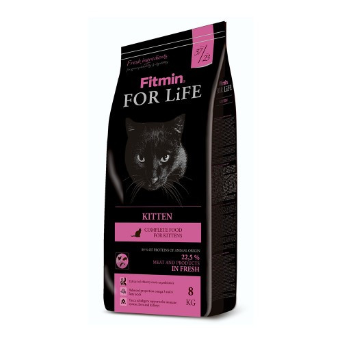 

Сухой корм для котят, беременных и кормящих кошек Fitmin For Life Kitten 8 кг