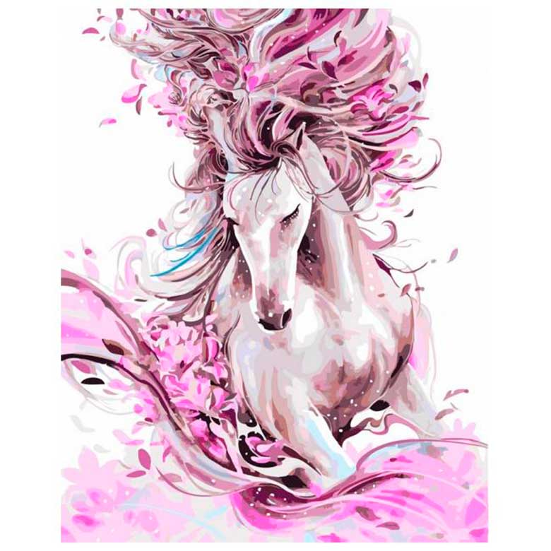 

Картина по номерам Rosa Вeautiful Нorse N00013449 35x45см Premium
