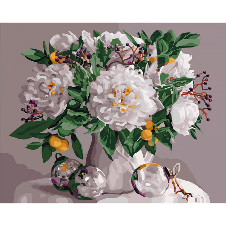 

Картина по номерам Идейка Ароматные пионы КН3054 40x50см