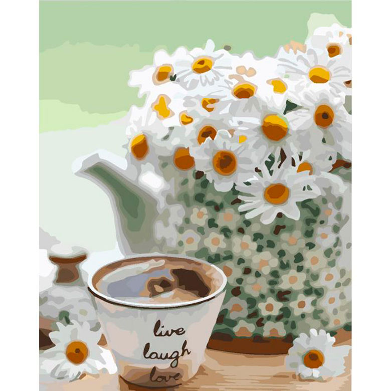 

Картина по номерам Идейка Ромашковая нежность КН3076 30x40см