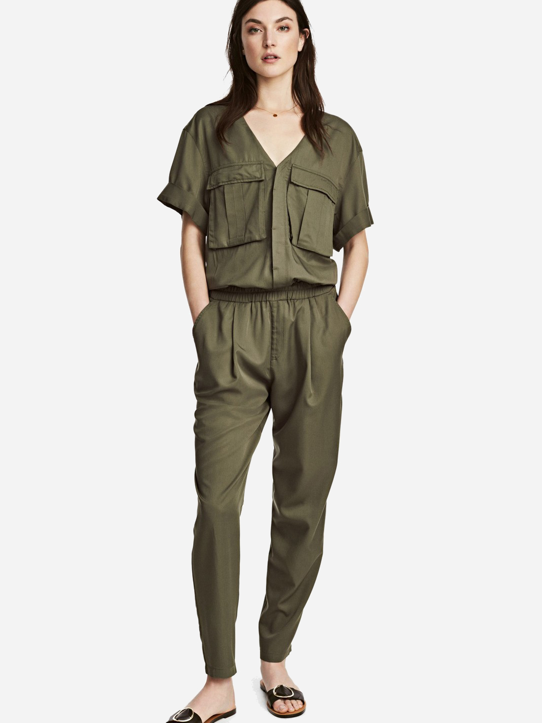 

Комбинезон H&M 412-482761  Хаки, Комбинезон H&M 412-482761 38 Хаки