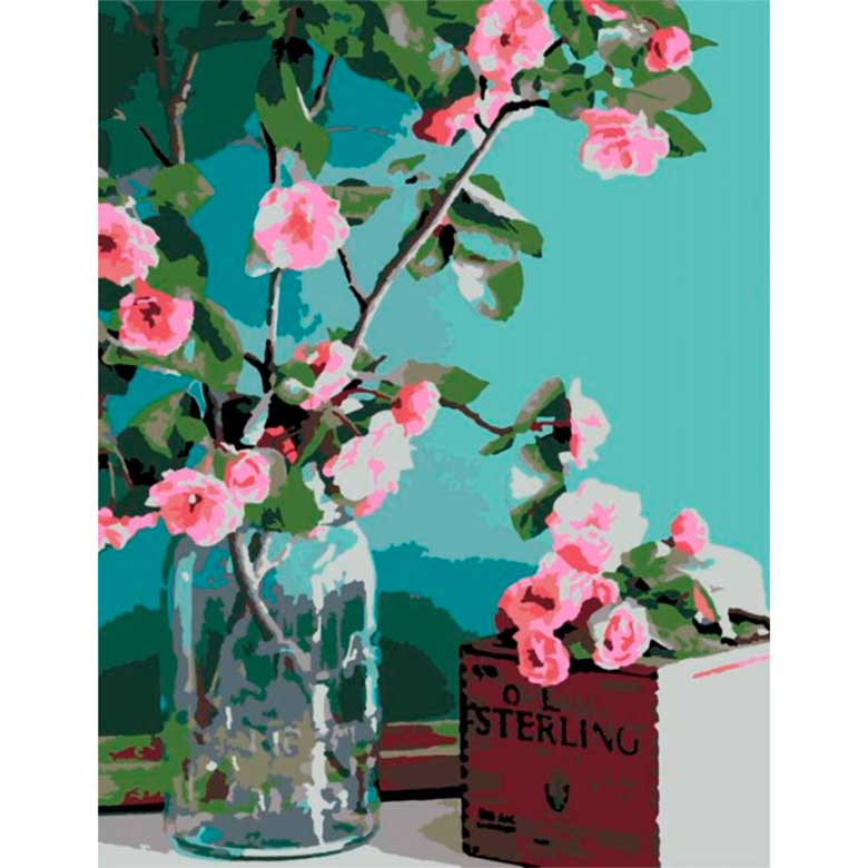 

Картина по номерам Rosa Нежность цветов N00013179 35x45см Premium