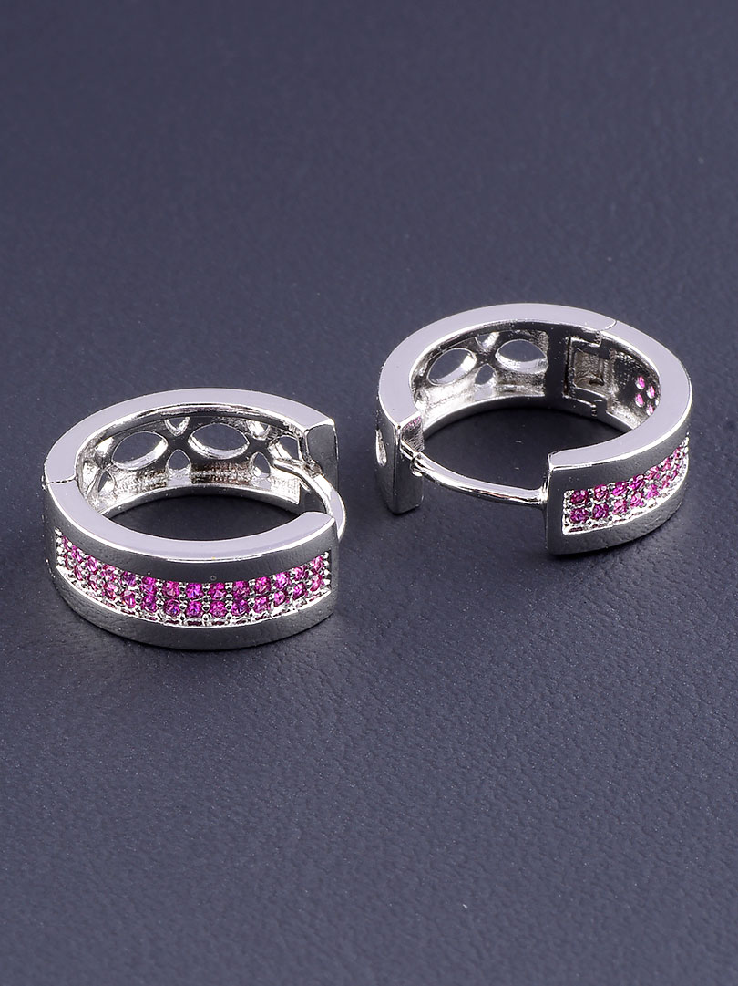 

Серьги с розовым камнем Xuping №9055986