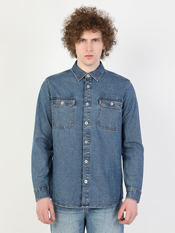 

Джинсовая рубашка Colin's 021 Joel CL1049632DN40975 XXL Hartley Wash