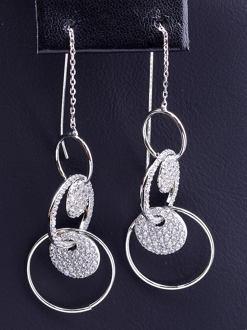 

Серьги длинные с прозрачным камнем Xuping №9078360