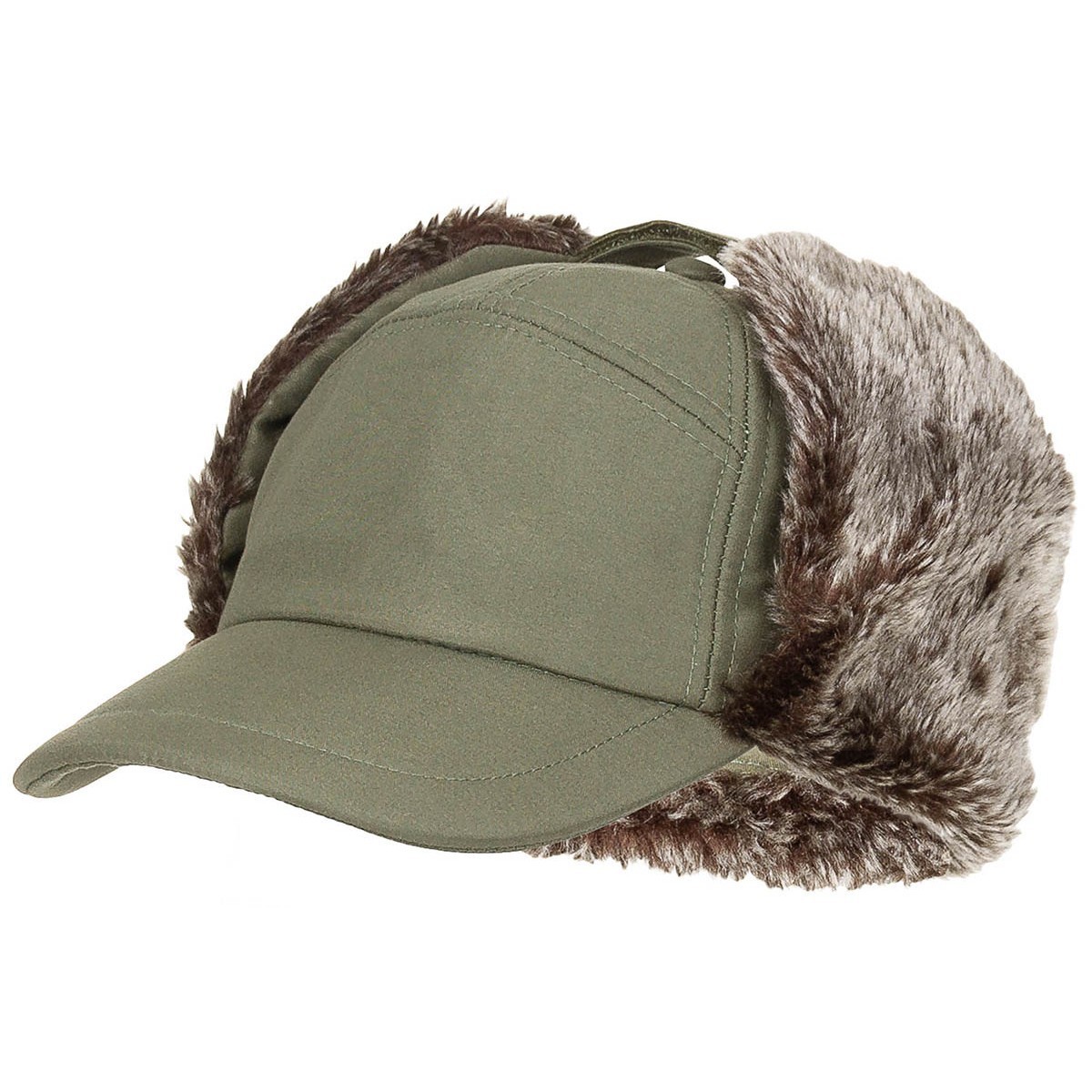 

Кепка зимняя с мехом Fox Outdoor "Trapper" цвет олива размер универсальный