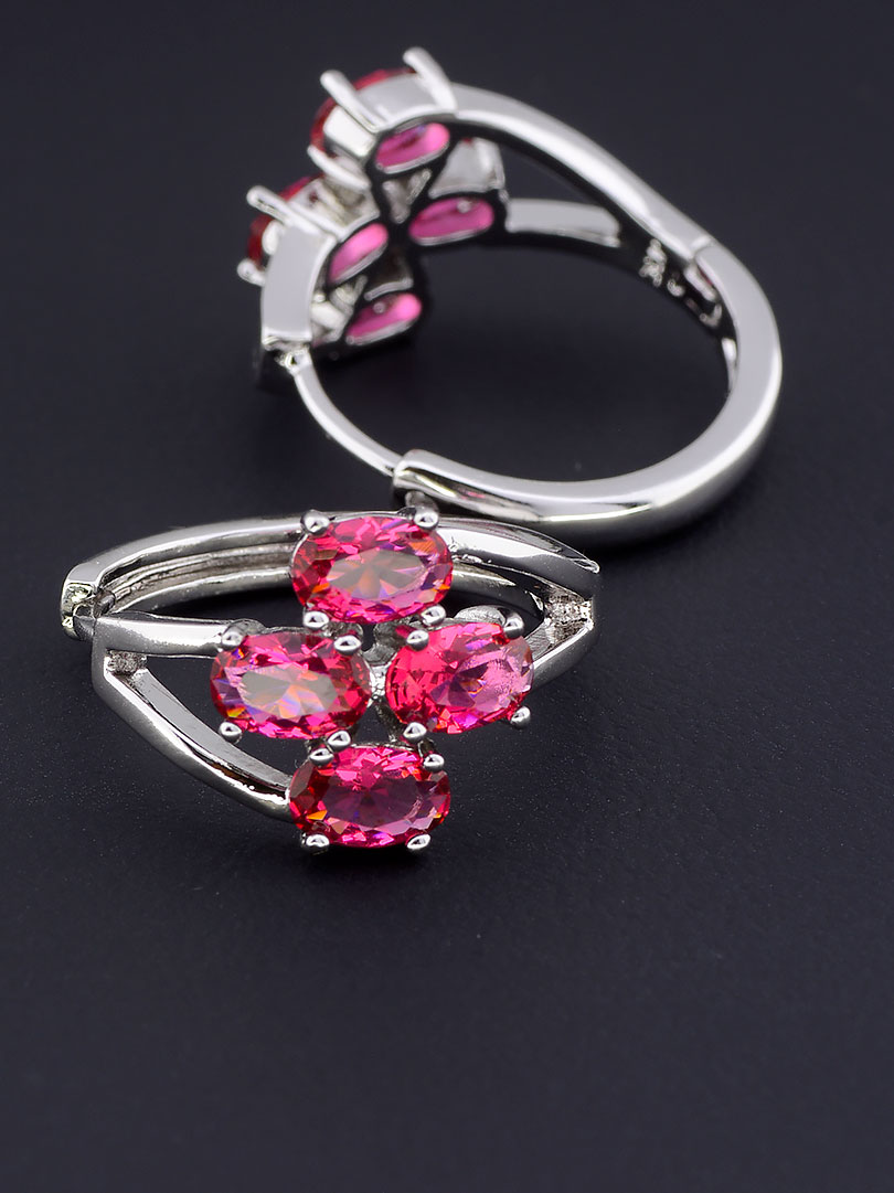 

Серьги с малиновым камешком Xuping №9058878