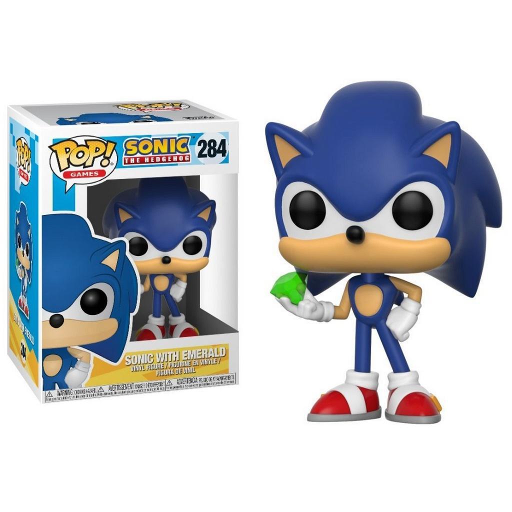 

Фигурка Funko Pop Фанко Поп Ёжик Соник с изумрудом Sonic The Hedgehog Sonic with Emerald 10см SH 284