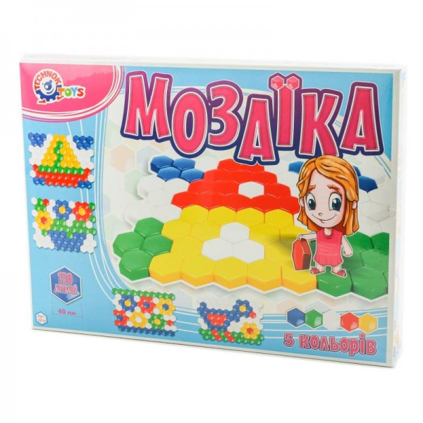 

Мозаика для малышей, 120 деталей Техно 2216
