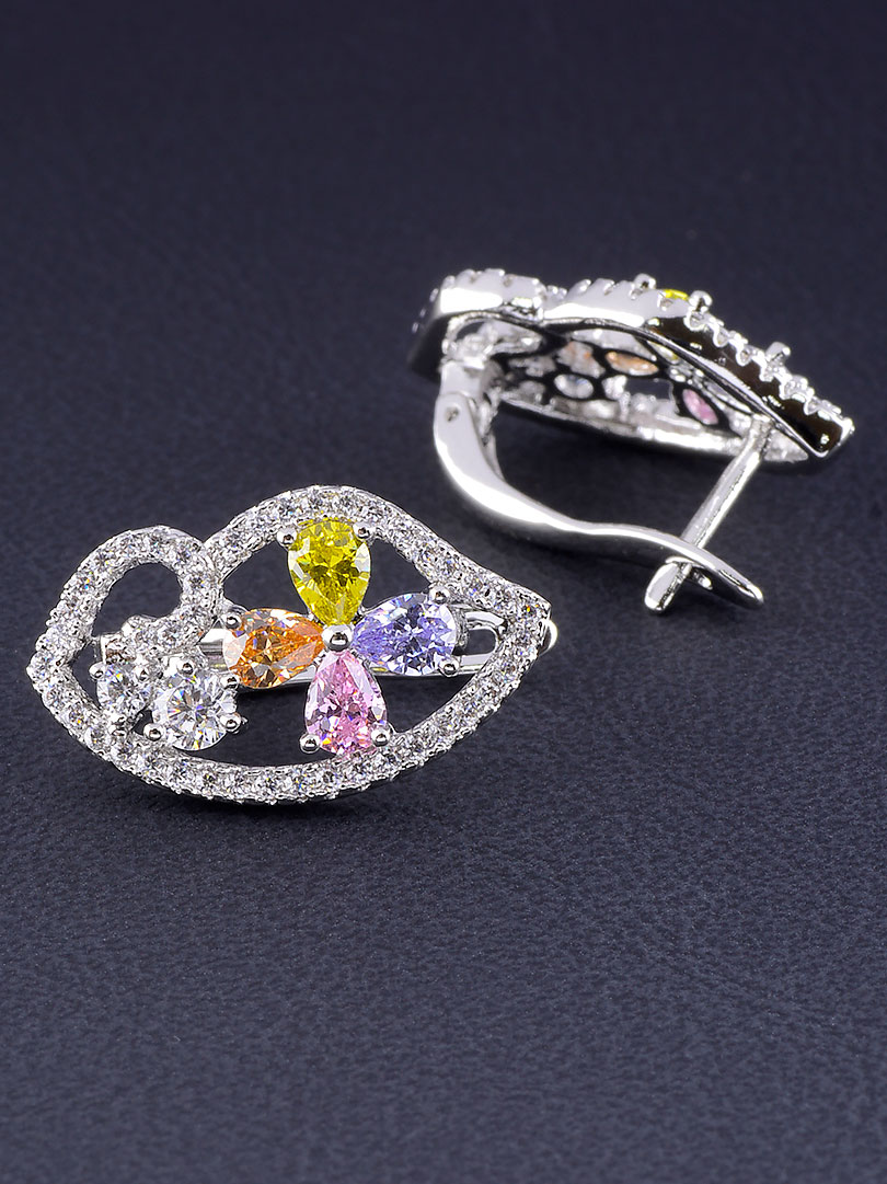 

Серьги с разноцветными камешками Xuping №9049800
